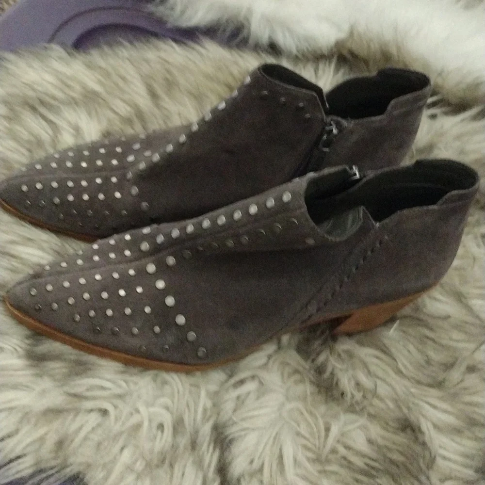 1 state studded ankle booties